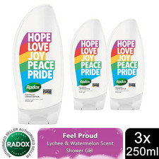 Radox Feel Proud Shower Gel with Tropical Scented 250ml, 3 Pack