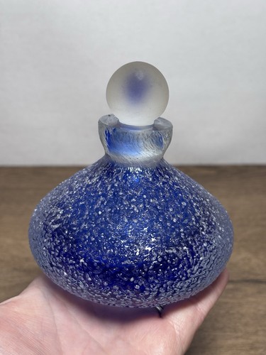Blue sugar textured glass - sugar,