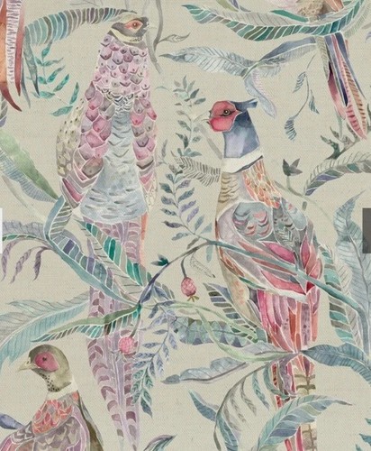 Pheasant curtain fabric - pheasant,