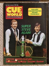Old 1984/85 Cue World Snooker Mags Vol 3 No’s 1-12 In Very Good Cond See Photos.