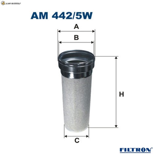 Secondary air filter 442 - secondary, 442/5w