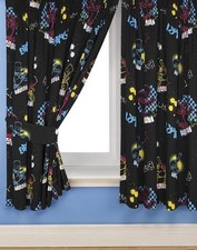 The Simpsons Bart Funk 66" x 54" Unlined Pencil Pleat Curtains Character Bedroom