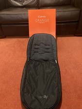 Icandy orange footmuff black - orange, footmuff-