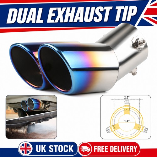 Sport dual twin exhaust pipes - dual,