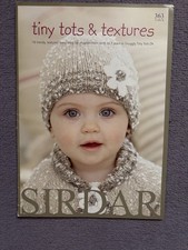🧶 16! Knitting Pattern Book Sirdar Tiny Tots & Textures  DK  0-7yr