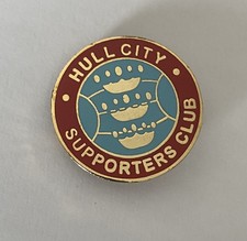 OLD HULL CITY Football Club FC Enamel Badge RARE SUPPORTERS CLUB PIN