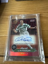 2023-24 Topps Stadium Club Chrome Henrik Larsson Autograph Auto Red  /5