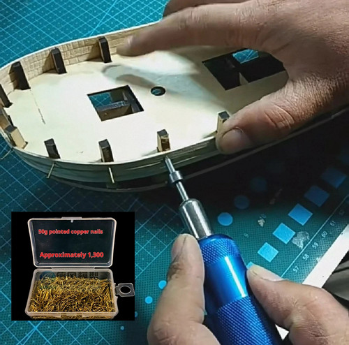 Model ship planking tool push - model,