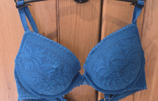 Padded Underwired Teal Lace Bra 40B - Marks & Spencer - Hardly Worn - VGC