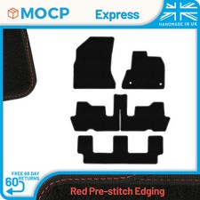Express with Red Pre-Stitch Trim Car Mats to fit Citroen C4 Picasso 7 Seater ...