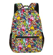 Anime Super Mario Backpack Boys Cartoon School Bag Girl Travel houlders Bag Gift