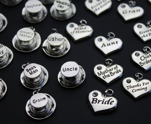 Wedding heart top - hat, charms
