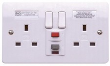 MK - 2 Gang 13A RCD Socket