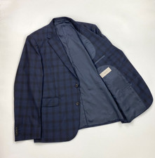 Men's Navy Blue & Black Check