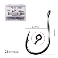 100Pcs/Box Fishing Hooks