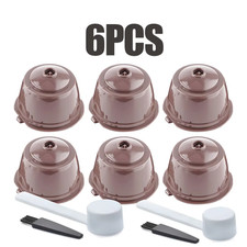 6pcs Reusable Coffee Capsule For Nescafe Dolce Gusto Machine Refillable Coffee