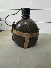 Vintage Military Drink Water Bottle Canteen Metal Preloved