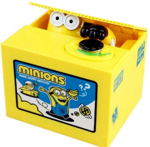 Minions piggy bank automatic