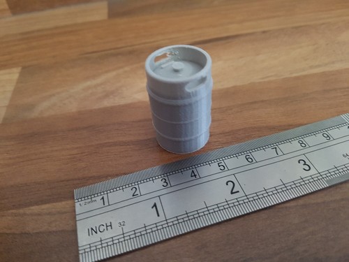 16mm scale printed beer keg - printed,