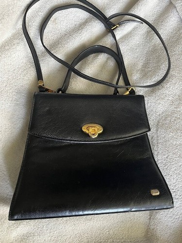 Vintage black gold oroton - vintage, black-