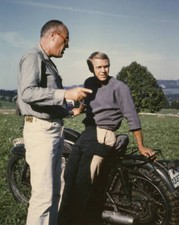 Steve McQueen leaning on