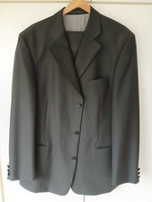 Smart Black wool blend satin