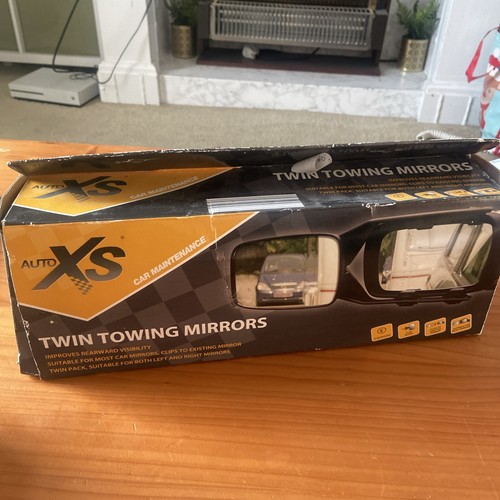 Twin towing mirrors black auto - mirrors,