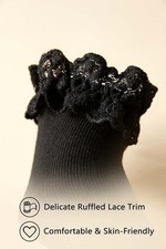Girls Frilly Lace Ankle Socks