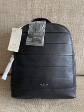 BRAND NEW RADLEY LONDON BABINGTON MEDIUM ZIP TOP BLACK BACKPACK £199 - RARE