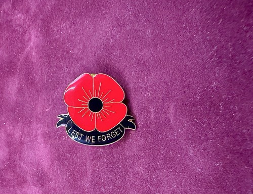 Poppie pin nice - red, flower