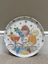 Vintage Retro Kitch 1960s 1970s Mallod Cocktail Serving Tray