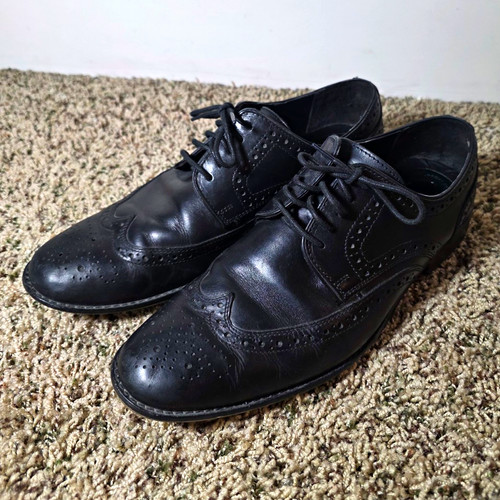 Hush puppies black - puppies, leather