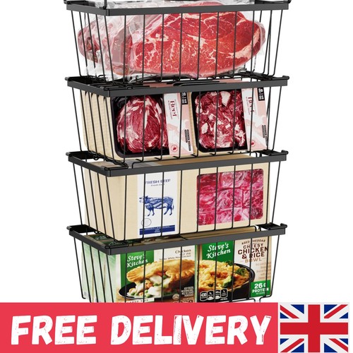 Iron stackable freezer - stackable, baskets