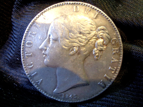 1845 victoria silver - 1845, crown