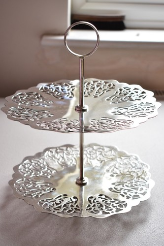 Silver plated tier cake - 2,