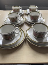18 x Lord Nelson Garland Tea Set - 6 Cups & Saucers, Side Plate - Retro 60s
