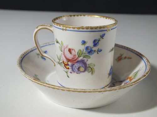 Antique soft porcelain mug