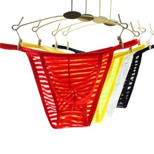Men Sexy Mesh Bikini Briefs