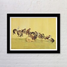 See Saw Art Print by Louis Wain Available Framed Wall Art Famous Artist