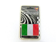 Italian Flag Chrome Car Emblem