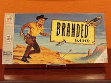 1966 BRANDED CHUCK CONNERS WESTERN COWBOY TV BOARD GAME MILTON BRADLEY COMPLETE