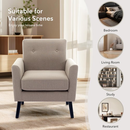 Gray retro accent chair - retro,