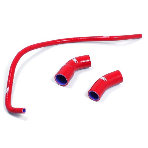Red samco silicon rad hoses - red,
