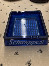 Schweppes Ash Tray Large Blue