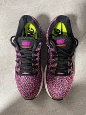 Nike Air Zoom Pegasus 32 Running Shoes Purple Pink Black Leopard UK4 EU37.5 VGC!