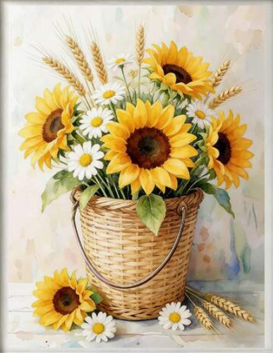 Printed cross stitch kit ct - printed,