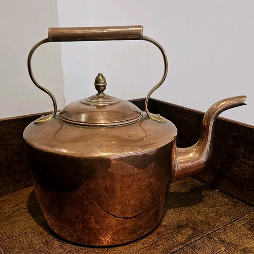 Antique copper kettle - h, hake