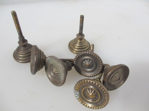 Vintage brass cabinet knob - vintage,