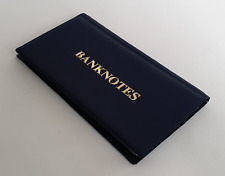 Banknotes Collection Album with 20 Pages Numismatics Display Notes Blue Folder