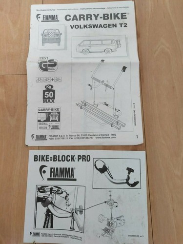 Fiamma t25 t3 carry bike - fiamma,